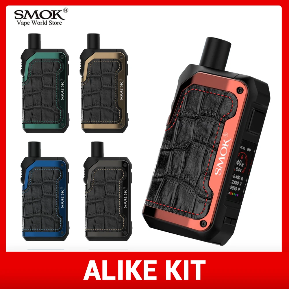 

Vape SMOK ALIKE Kit Electronic Cigarette Box Mod 1600mah Battery Vaporizer Pod 5.5ml Cartridge VS Nord Novo 2 Kit Pen