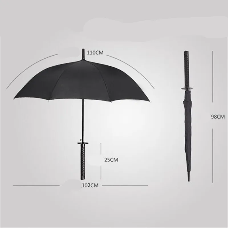 

Japanese Samurai Sword Long Handle Umbrella Sunscreen Waterproof Umbrella Semi-automatic Umbrella 8-24K Strong Windproof Umbre