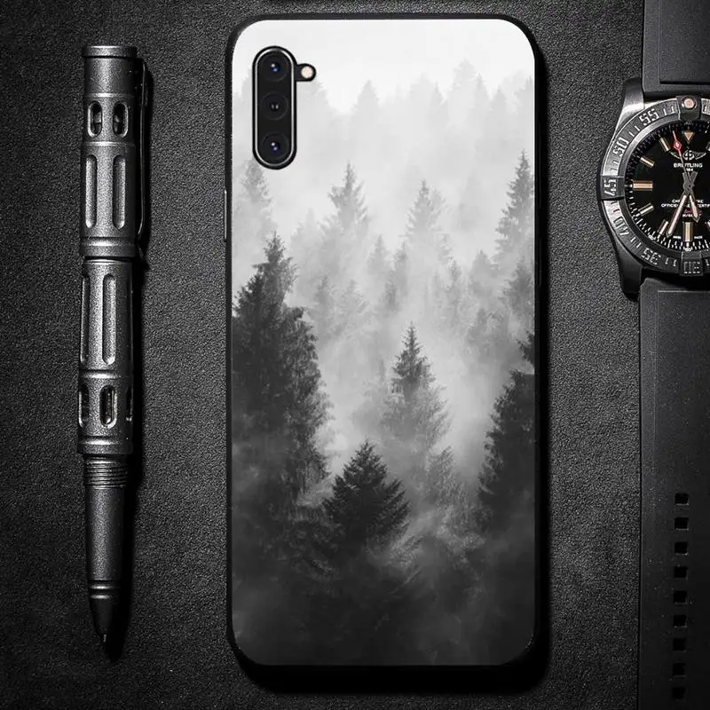 

Mountain Pine Tree Mountain Phone Case For Samsung galaxy S A note 6 7 8 9 10 20 31 40 50 51 71 edge plus 5G