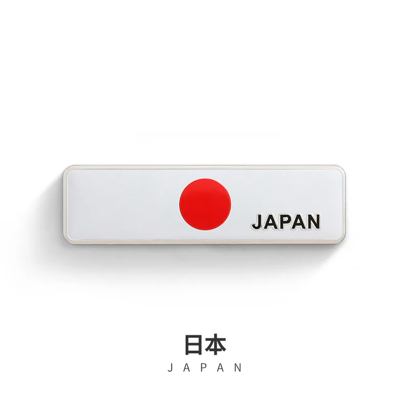 Japan Квадратный флаг этикетка-эмблема индонезийский Корея Малайзия Турция Украина Греция Франция Россия Великобритания США Германия Япония Канада м стикер автомобиля - Цвет: Japan