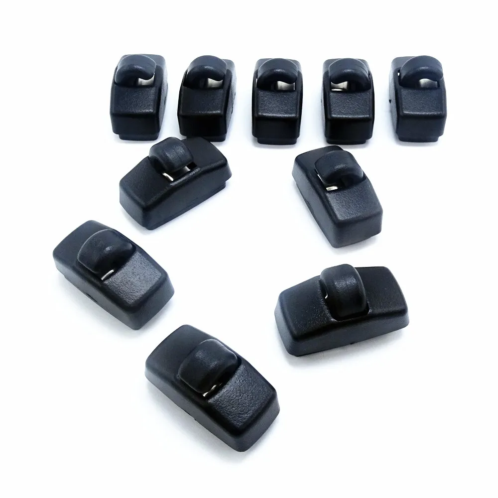 

Держатель для кронштейна Qty10, черный зажим от солнца для VW Bora Passat Polo Golf Skoda Octavia Seat 3B0857561BY20 1Z0857561 3B0857563