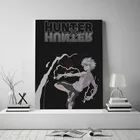 Холщовый аниме плакат Hunter x Hunter Killua Zoldyck HxH, картина, настенный художественный декор для гостиной, спальни, кабинета, домашние украшения, принты