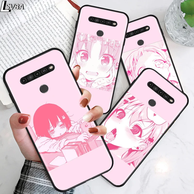 Розовая кавайная аниме Loli для LG G8 V30 V35 V40 V50 V60 Q60 K40S K50S K41S K51S K61 K71 K22 K31 K42 K92 ThinQ 5G чехол