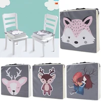 waterproof children heightened dining chair highchair booster pad cartoon adjustable removable kids dining chair seat cushion