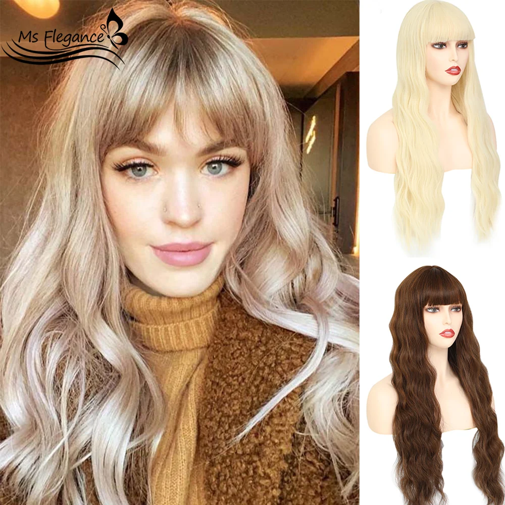 Женский длинный синтетический парик MS FLEGANCE Лолиты 24 дюйма с волнистыми волосами