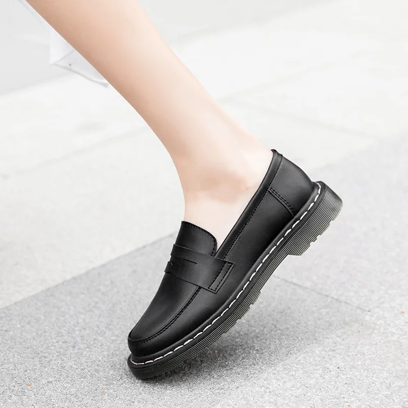 Туфли оксфорды женские из натуральной кожи повседневные мягкие удобные лоферы