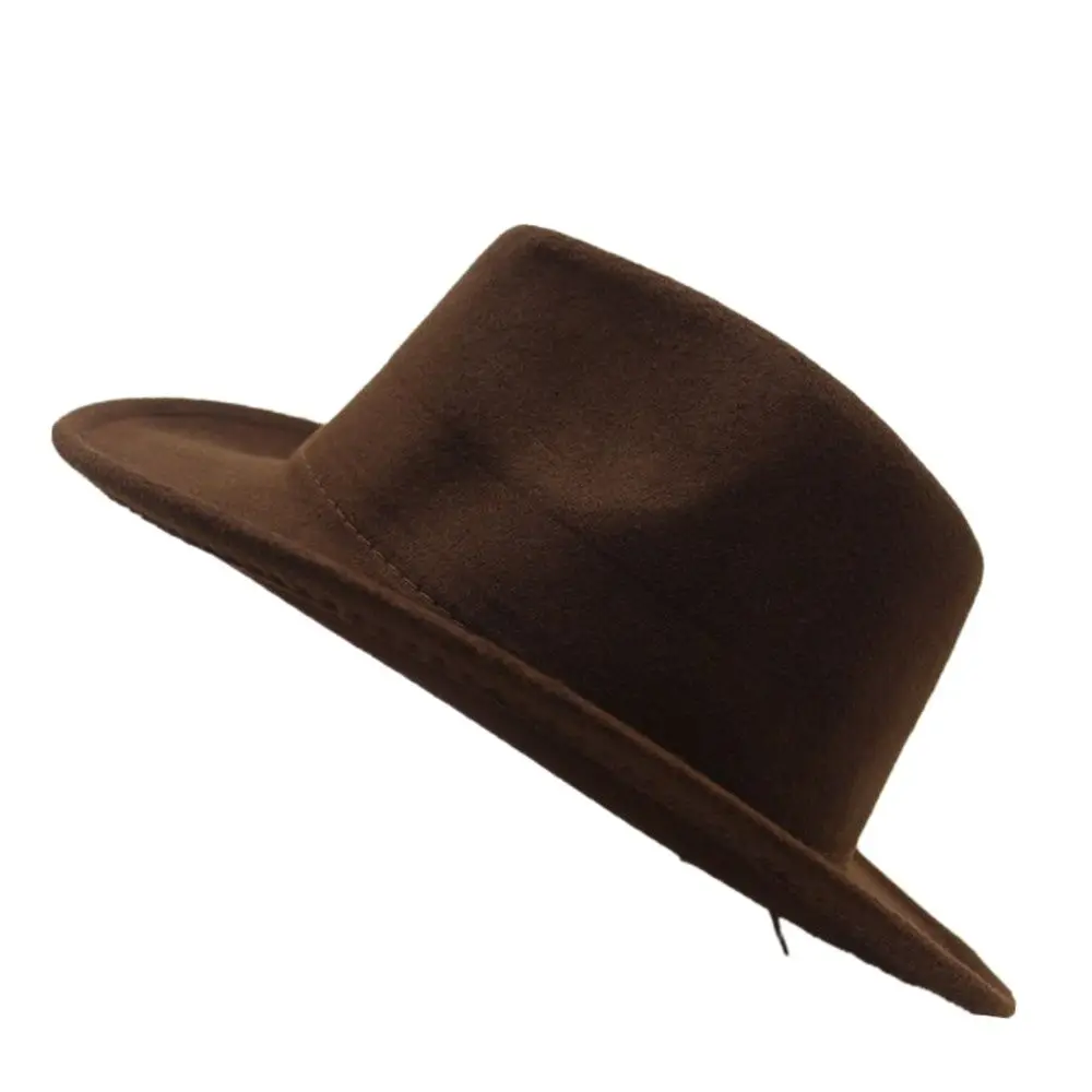 

2021 Fashion Men Women Retro Cowboy Hat Roll Up Wide Brim Winter Outdoor Size 56-58CM