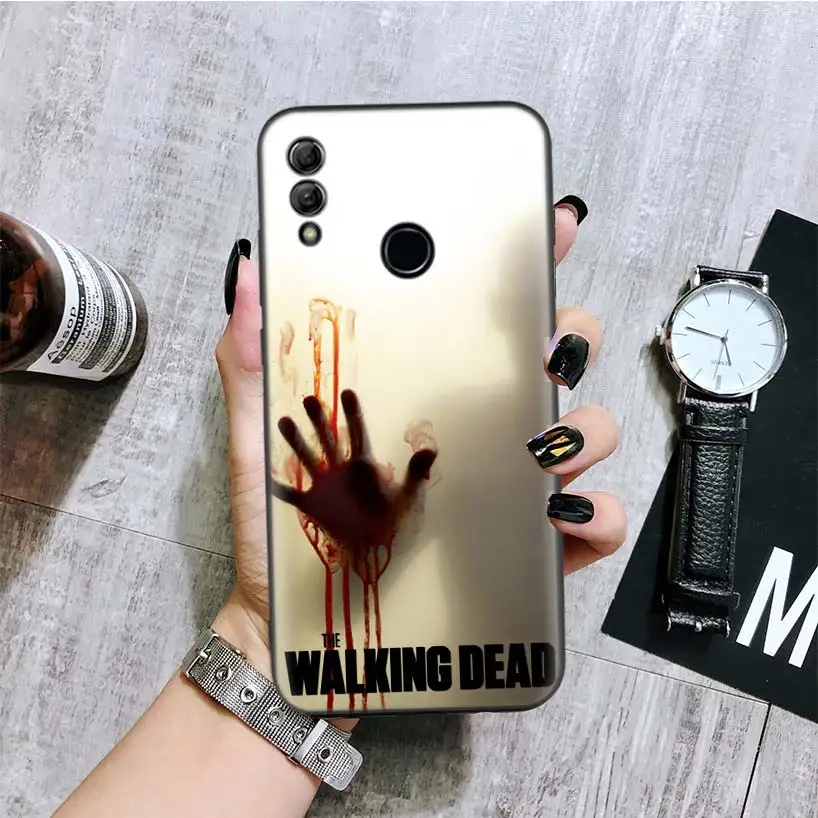 BA293-7 Ходячие мертвецы TWD черная крышка чехол для телефона для huawei Y9 Y5 Y6 Y7 Honor 10 9 Lite 9X8X8 S 8A фотоаппаратов моментальной печати 7S 7A 10i 20i V20 Coque Капа - Цвет: BA293-7