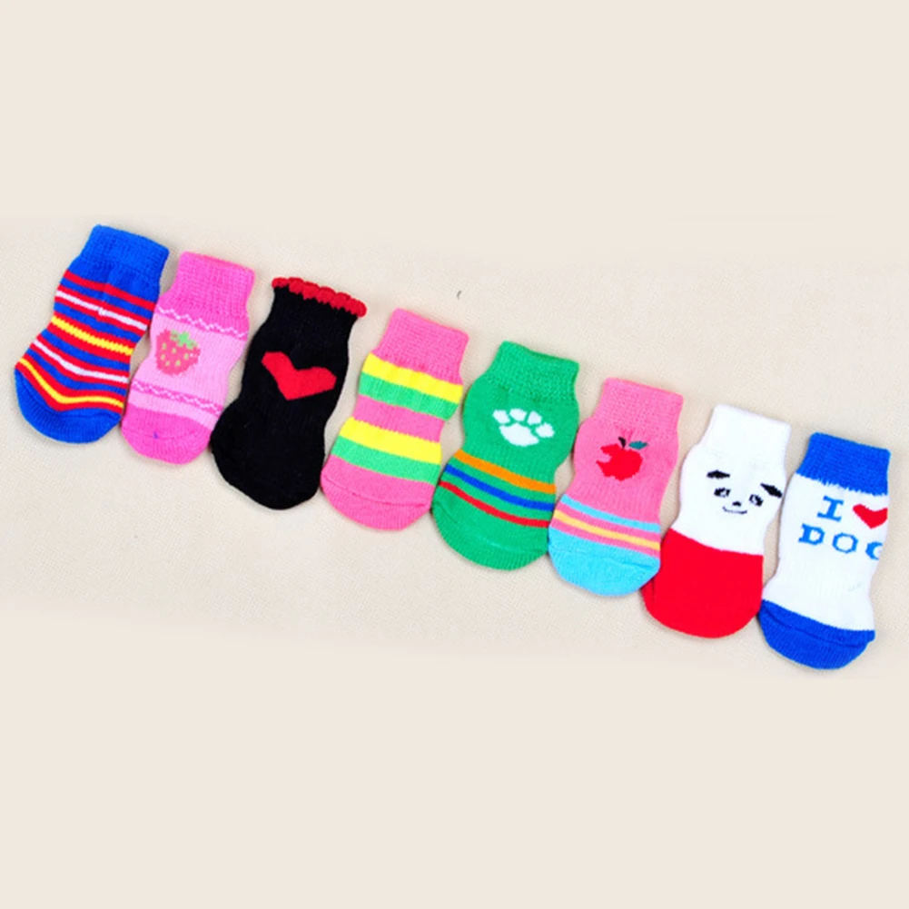 

Hot Pet Cartoon Socks Soft Comfortable Ankle Sock Skin-friendly Stocking Cute Cotton Bend Socks 4Pcs/2 Pair Anti-Slip Stocking