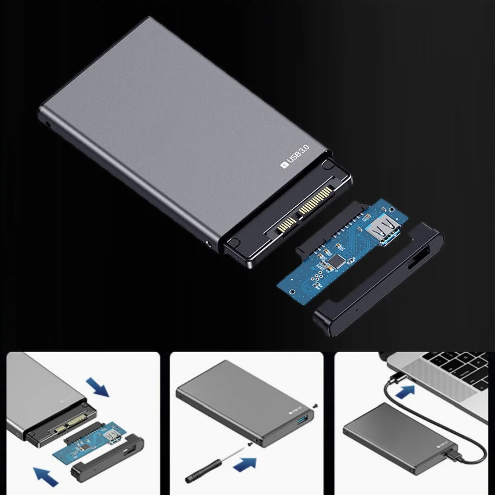 

USB 3.0 SATA HDD box Portable External Case for 2.5inch SATA HDD HD Mobile Hard Disk Drive Caddy Case Enclosure