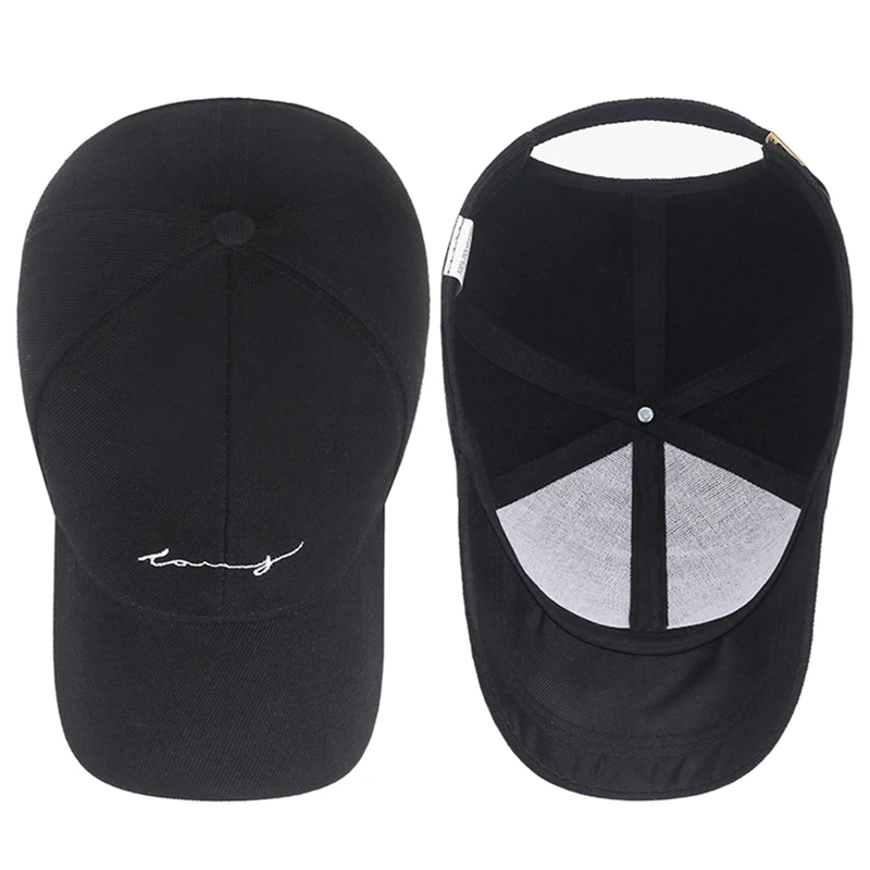 

Embroidery Wave Trend Baseball Cap Men Women Spring Autumn Youth Street Hat Curved Visor Light Solid Adjustable Sports Caps