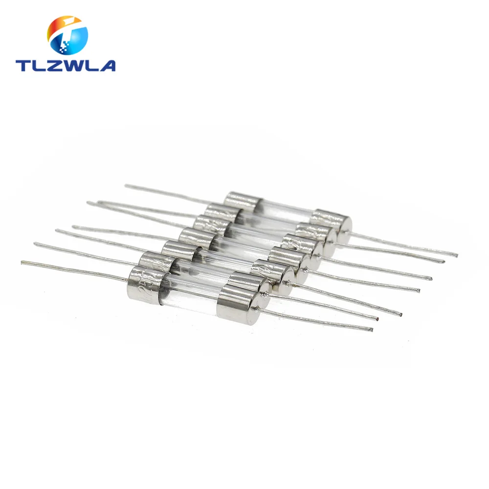 1000PCS 5*20mm Axial Glass Fuse Fast Blow 250V With Lead Wire 5*20 F 0.5A/1A/2A/3A/3.15A/4A/5A/6.3A/8A/10A/12A/15A The fuse tube