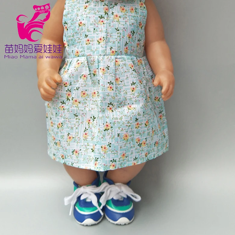 Платье для куклы, подходит для 43 см, Детская кукла Reborn, Одежда для младенцев и 18 дюймов, Одежда для куклы для девочек