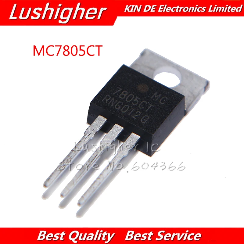 

10pcs MC7805CT TO220 7805CT MC7805CTG TO-220 Three-terminal Regulator