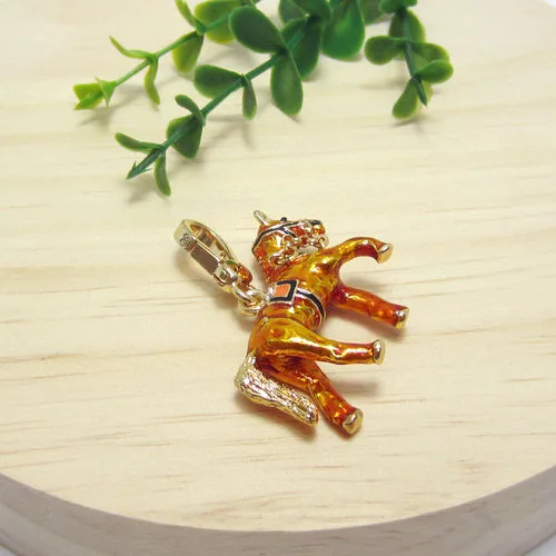 Fashion Gold brown battle steed War horse Charms Handbag Zipper Key Chains For Women Bracelet, Necklace