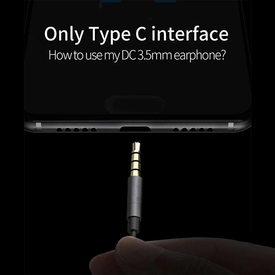 

Oppselve Type C 3.5 Jack Earphone USB C to 3.5mm AUX Headphones Adapter Audio Cable For Huawei Mate 20 P30 Pro Xiaomi Mi 8 9 SE