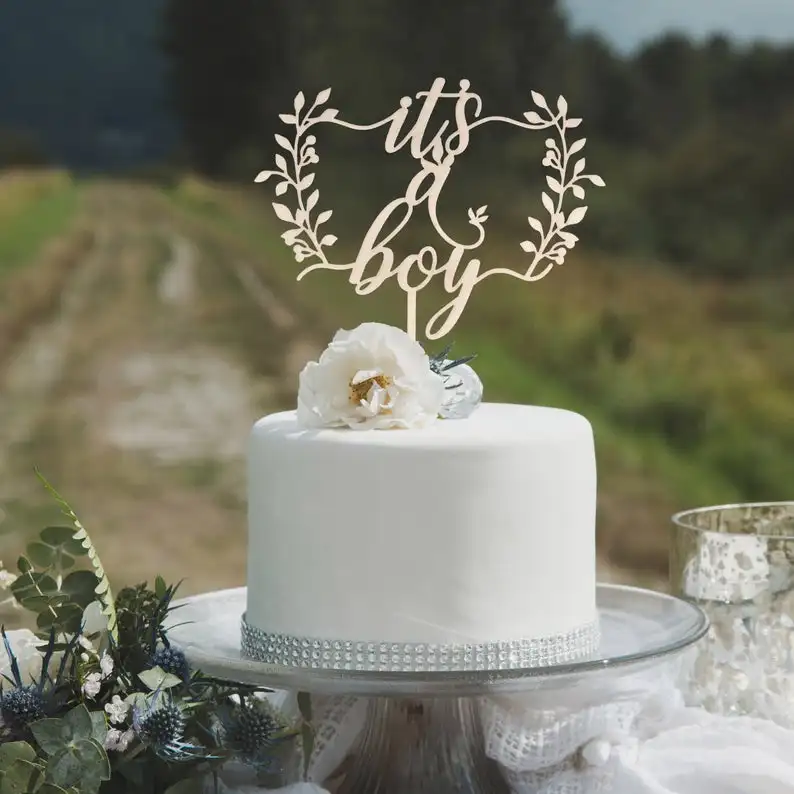 Топпер для детского торта в лесу украшения праздника топпер форме мальчика идеи