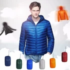 Пуховик NewBang мужской ультралегкий, зимняя куртка, легкая парка с капюшоном, ветровка, парка с перьями