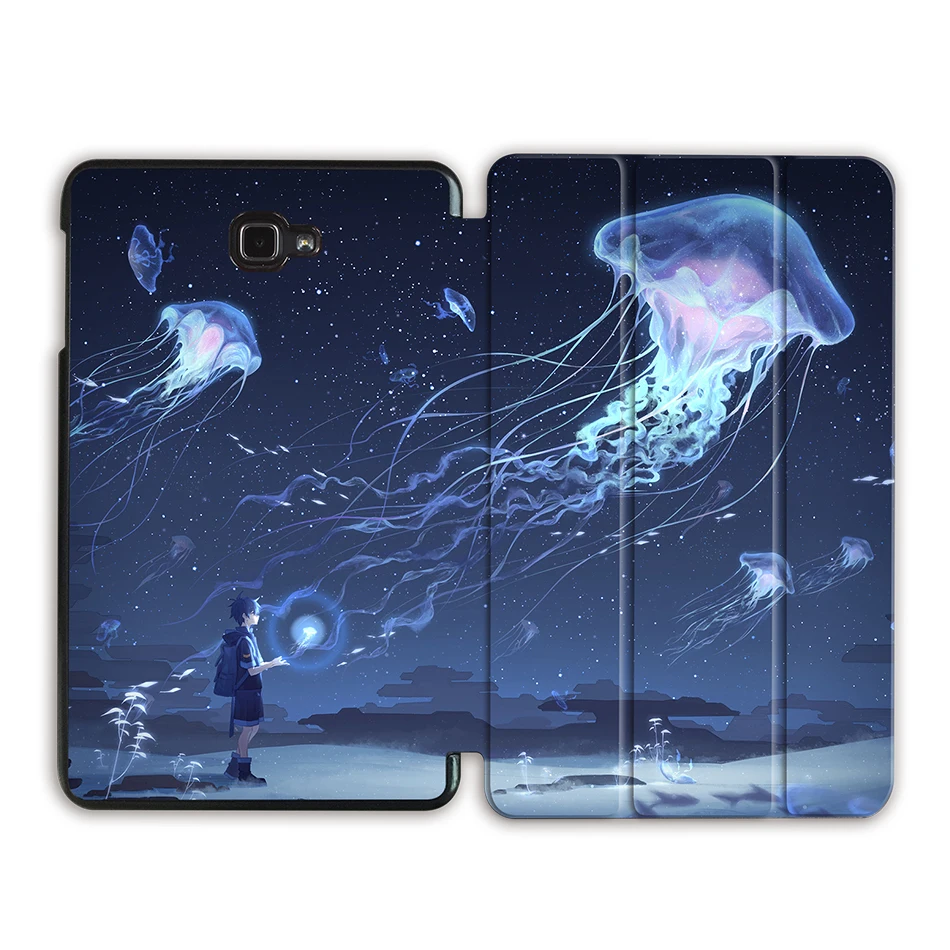 MTT из искусственной кожи чехол для samsung Galaxy Tab A A6 10,1 дюймов T580 T585 SM-T580 SM-T585 пурпурный флип смарт-чехол для планшета - Цвет: SS01