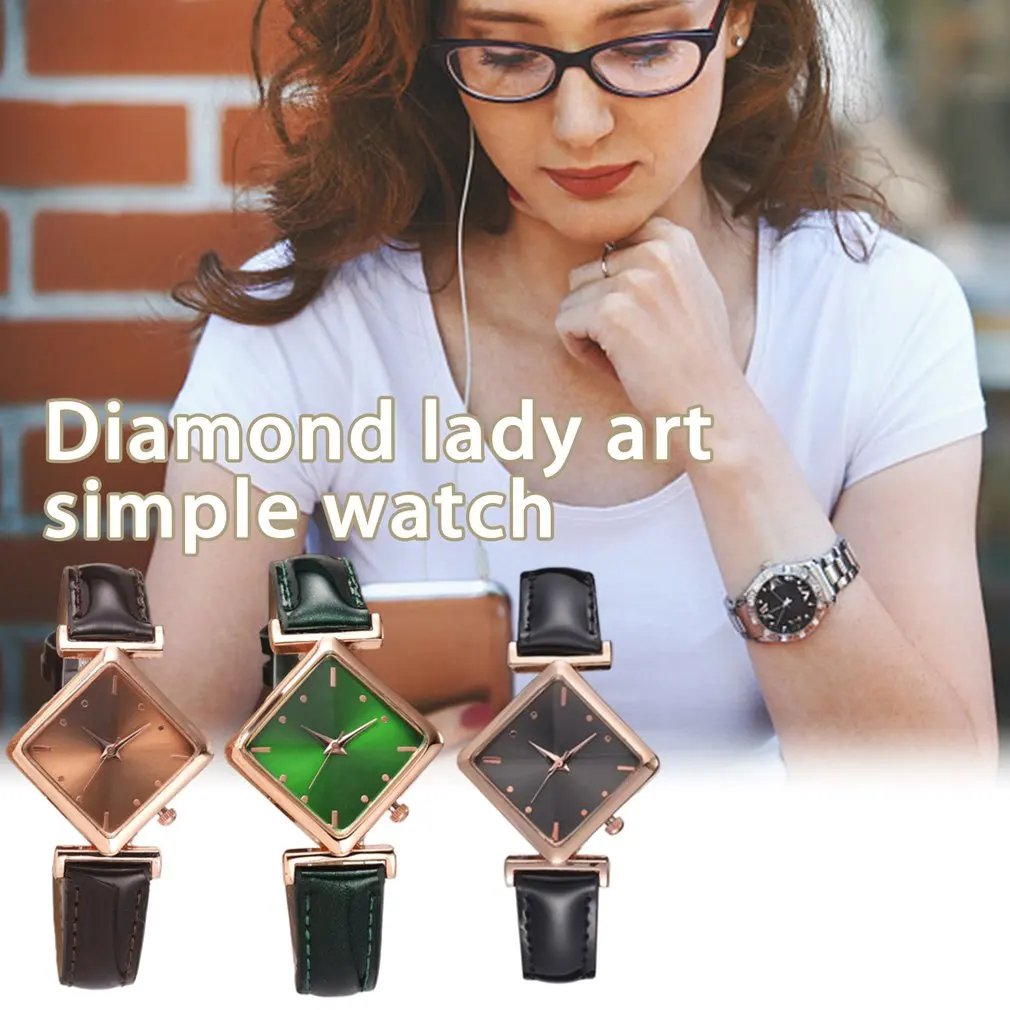 

Elegant Simple Rectangle Ladies Watch Silver Quartz Clock 2020 Women's Fashion Casual Retro Leather Watches Female Wristwatches