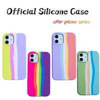high qualtiy liquid silicone phone case for iphone 13 12 11pro max 12 mini 11 x xs xr 7 8 plus se fashion newest soft shockproof