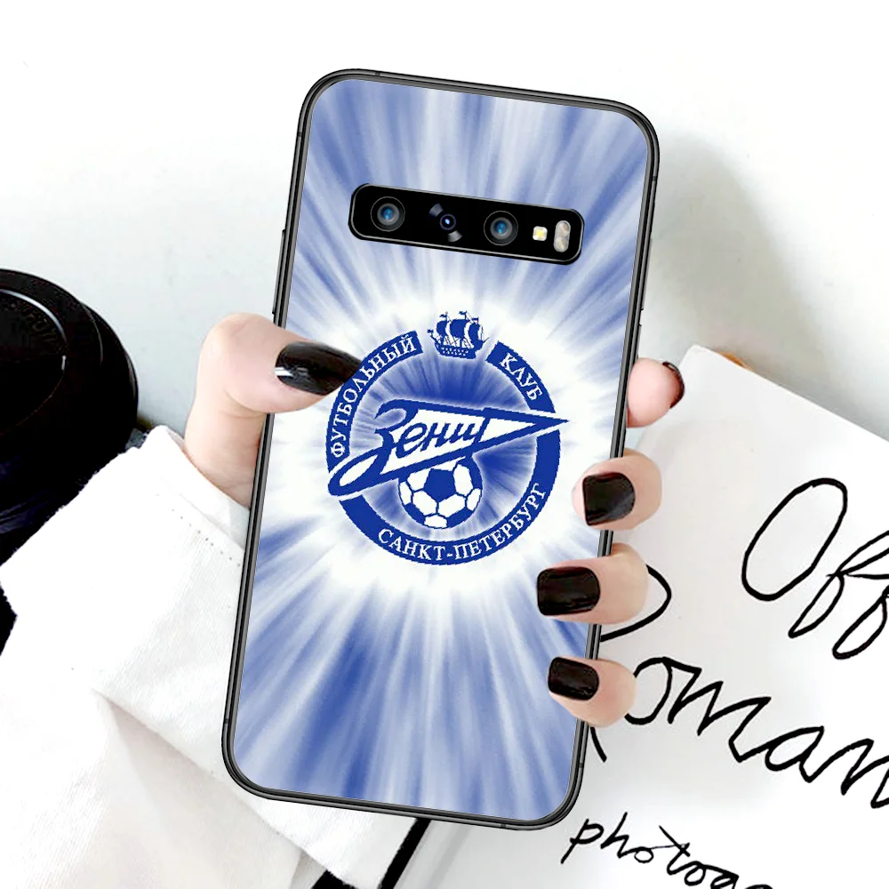 

Soccer Zenit Soccer Club Phone Case For Samsung Galaxy Note S 8 9 10 20 Plus E Lite Uitra black Hoesjes Painting Shell Silicone