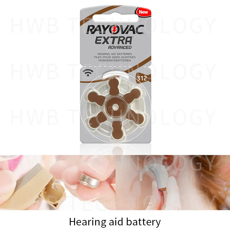 10 упаковок (60 шт.) оригинальных батареек для слуховых аппаратов с максимальной