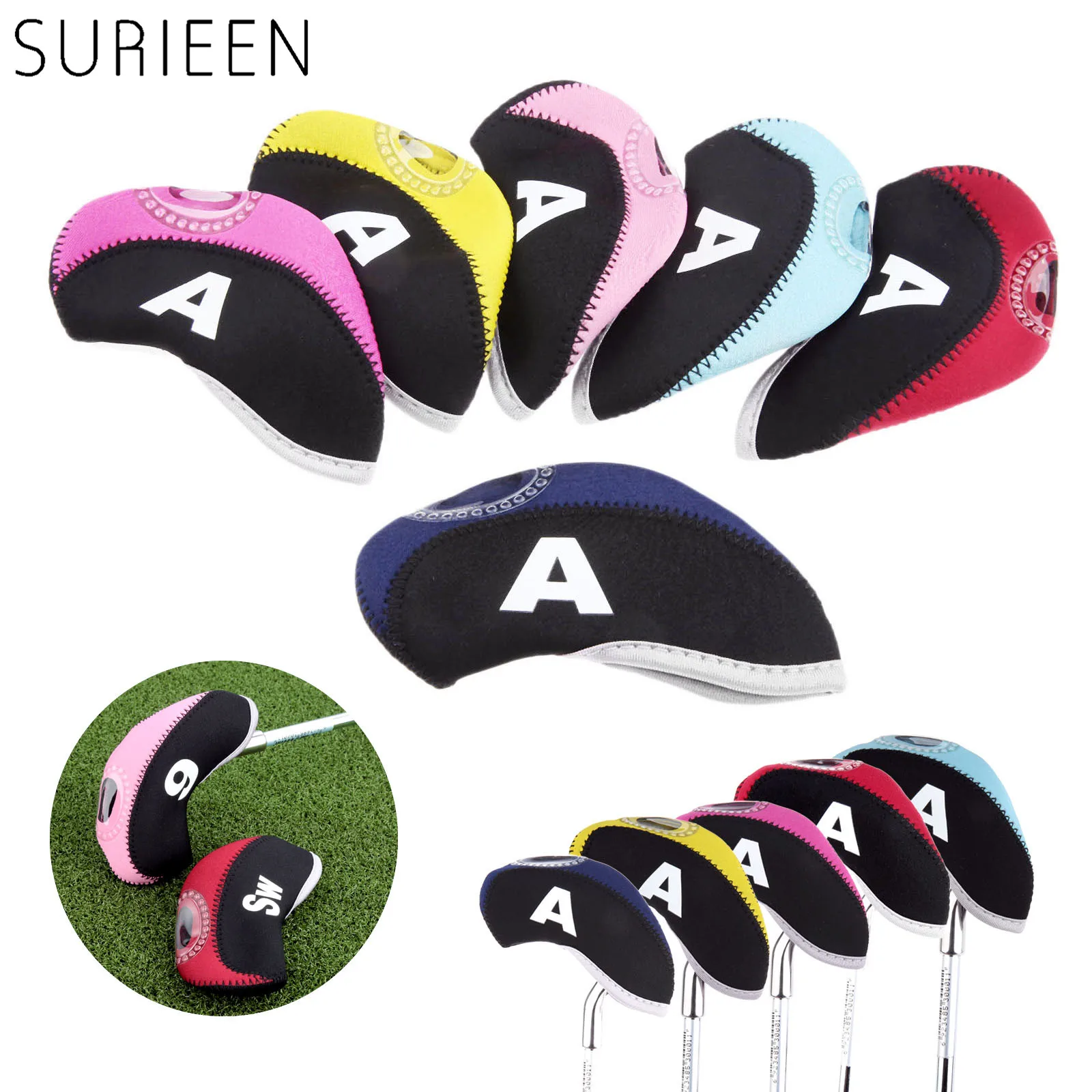 10 шт. клюшек для гольфа головные уборы комплект железные клюшки защитный Гольф