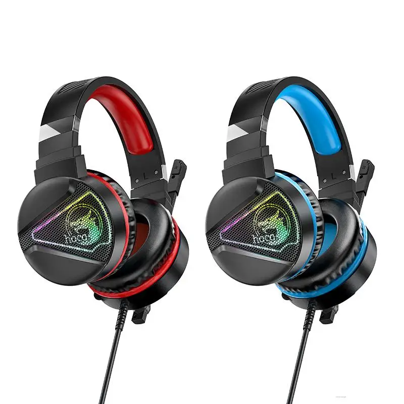 

HOCO W104 Head-mounted Gaming Headphones USB+3.5mm Audio Jack Wired Headset