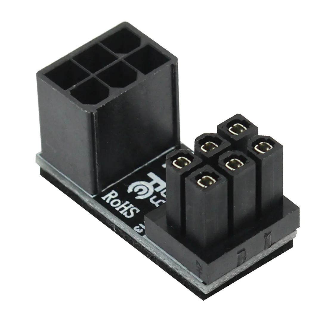 JEYI ATX 6pin/8pin Male 180 градусов угловой до 6pin/8Pin гнездовой адаптер питания для