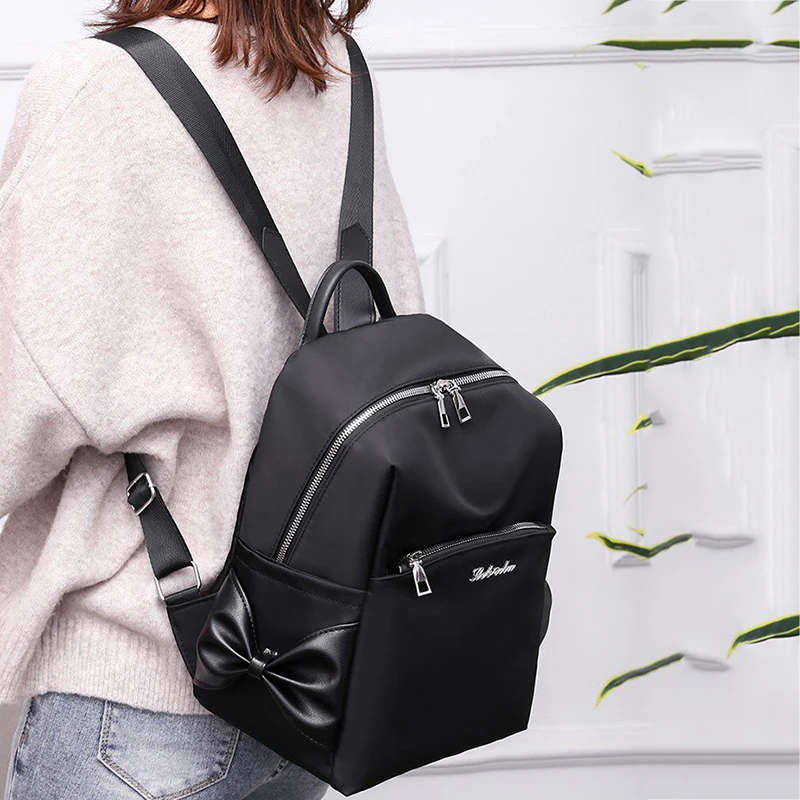 Новый Модный женский рюкзак с защитой от кражи прочный тканевый школьный Оксфорд