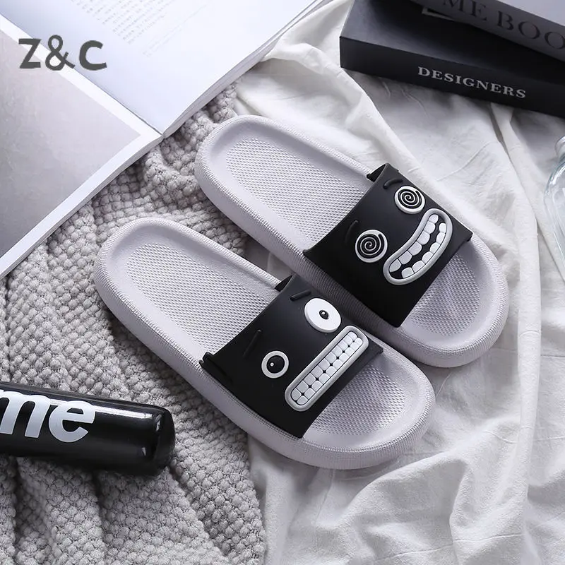 

Мужские шлепанцы, женская летняя модная обувь, новинка 2022, стильные сандалии для дома с мягкими вставками