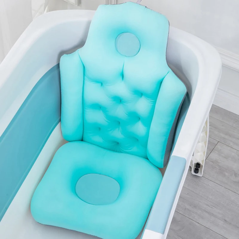 

Comfortable Cushion Spa Non-Slip Cushioned Bath Tub Pillow Bathtub Head Rest Pillow for Neck & Back Relax Bathroom Supply