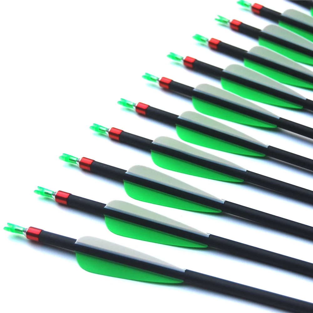 28/30/31 дюймов карбоновые стрелы для охоты со сменными наконечниками стрел