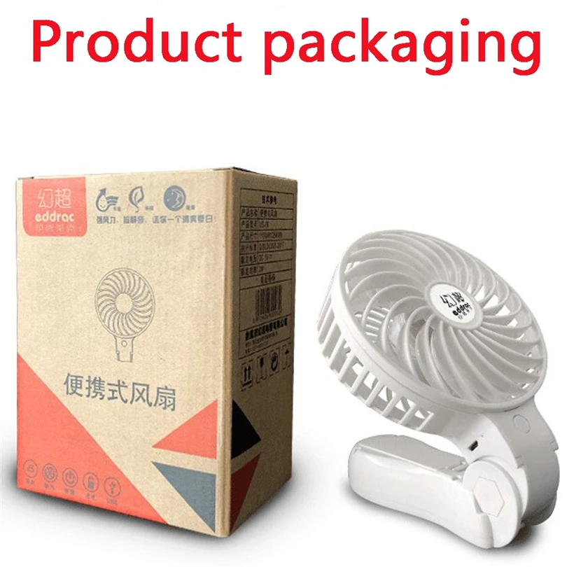 

Mini Desk Fan Handheld Fan Folding Fans Small Super Quiet Personal Air Cooler USB Charging Rechargeable Portable Table Fan J80