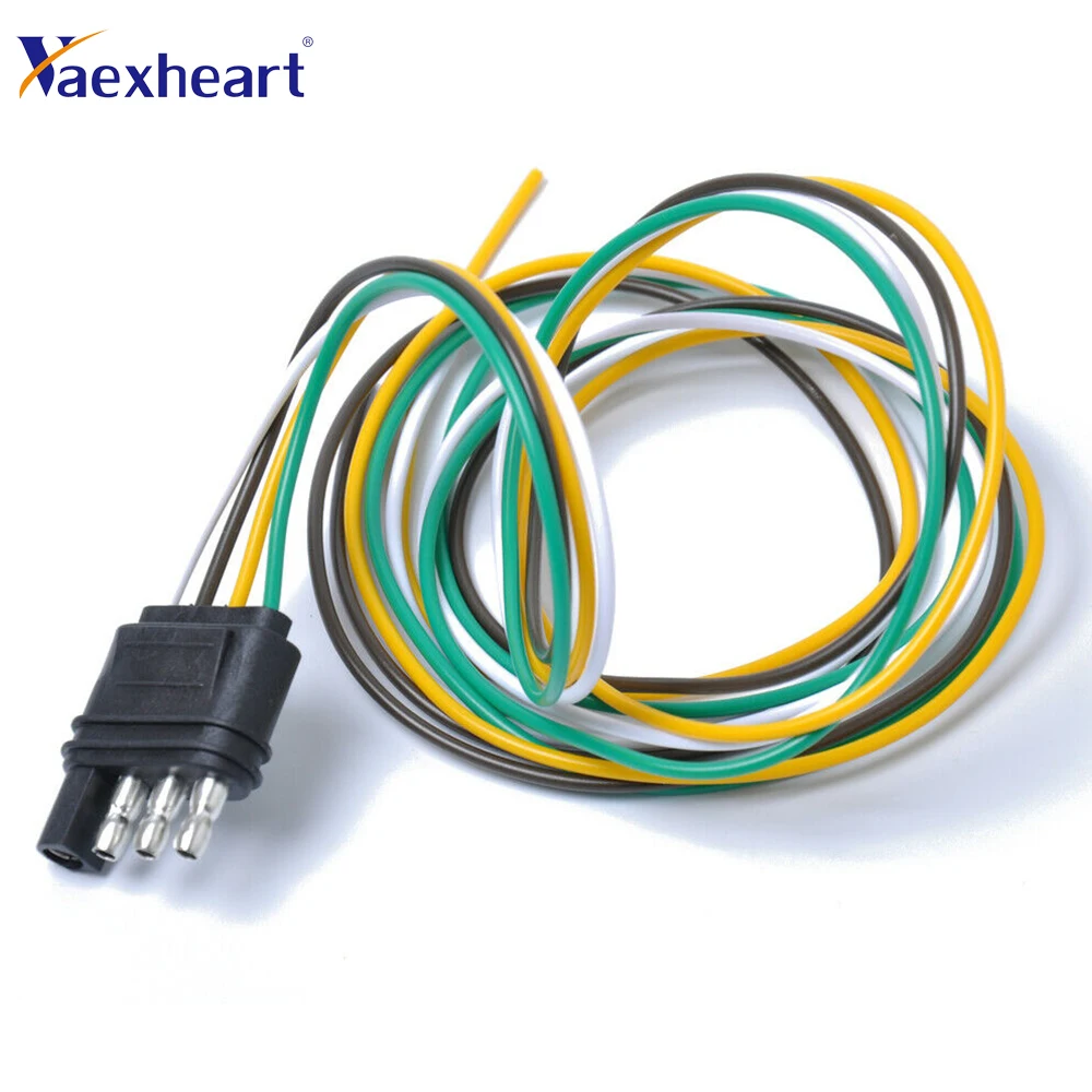 4-контактный штекер 3 фута для прицепа светильник длинитель жгута проводов 18 AWG