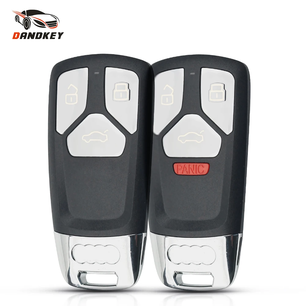 Dandkey 3 /4 кнопки Smart Remote Car Key Shell для Audi TT A4 A5 S4 S5 Q7 SQ7 2017 2018 запасной пустой чехол