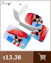 Zeegle Non-slip Ванная комната Туалет чехол пол впитывающие коврики для ванной коврик Ванная комната ковролин для пляжа в виде ракушки Ванная комната туалет