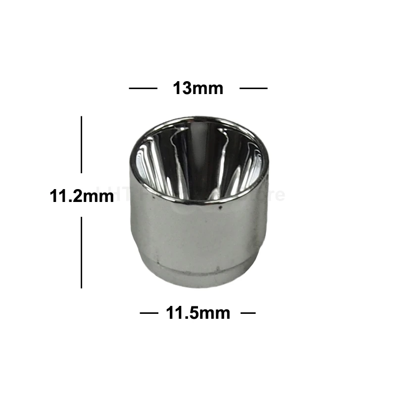 13 мм (D) x 11 2 (H) SMO алюминиевый отражатель для Cree XP G / E|Портативные осветительные