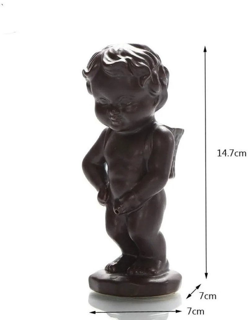 Курильница манекен мальчик с обратным потоком курильница керамическим ароматом