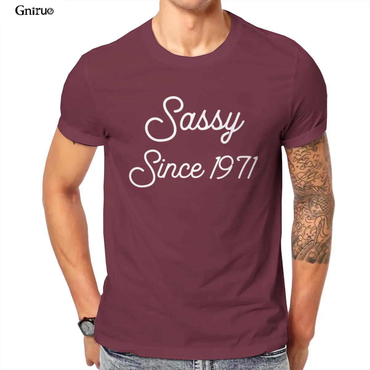 

Wholesale 50th Birthday, Sassy since 1971 Unisex Super Soft T-Shirt New Woman Unisex 2021 Japanese Style 83839