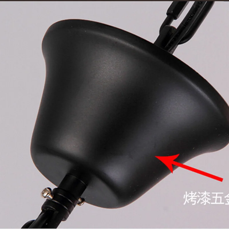 

American loft Retro Industrial creative Wrought iron lamp Restaurant coffee bar living room tooling Hemp rope chandelier