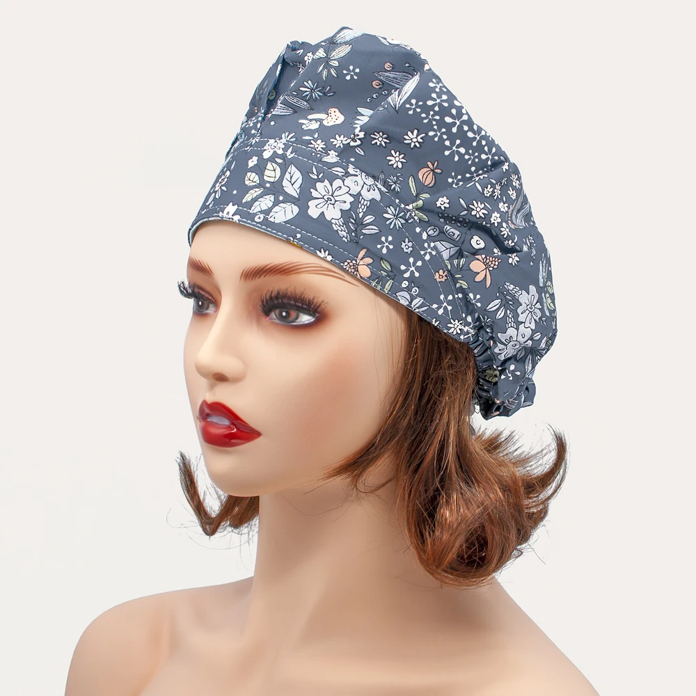 

Шапка для медсестры хлопковая однотонная, для женщин