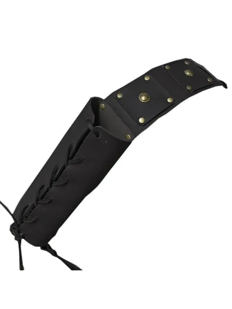 

Medieval Retro Sword Shoulder Back Sheath Frog Holder For Adult Men Warrior Costume Rapier Leather Buckle Holster