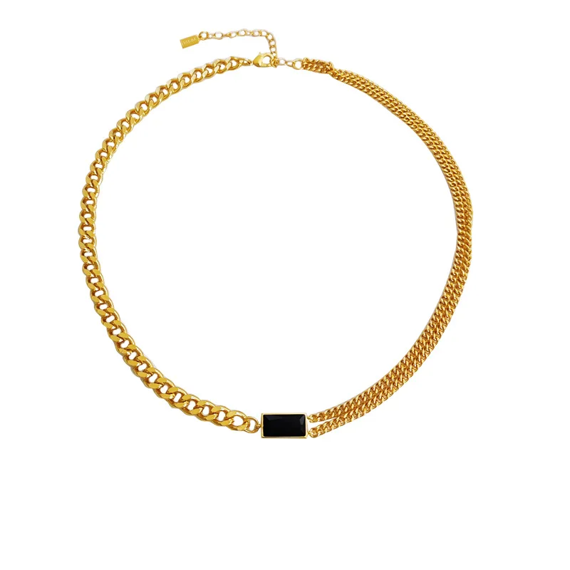 Модная бижутерия цепочка ожерелье простое дизайнерское однослойное