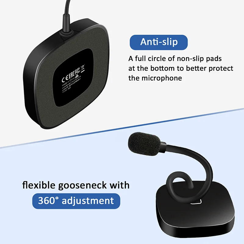 XIAOKOA PC микрофон для компьютера настольный с светодиодный сенсорным и USB