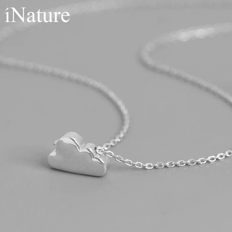 Женское колье с простой облачной цепочкой INATURE из стерлингового серебра 925 пробы