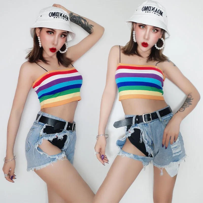 

Новый костюм Ds для женщин, танцевальный костюм певицы, ГОГО, диджея, ночного клуба, бара, современный джазовый танцевальный костюм, сексуаль...