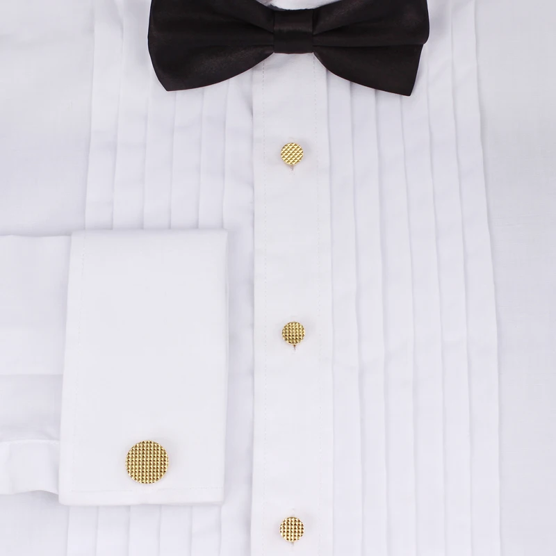 HAWSON простые металлические запонки и шпильки для мужчин модные круглые смокинги