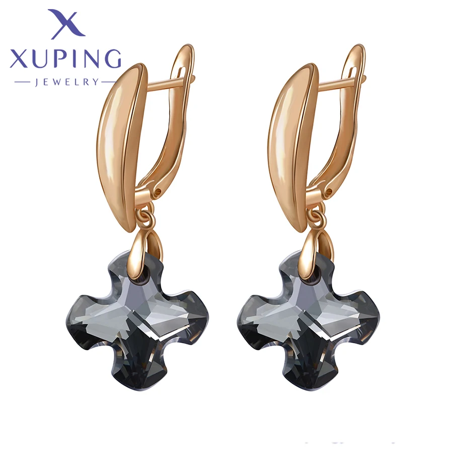 Xuping ювелирные изделия подвески стиль кристалл серьги с родиевым покрытием для